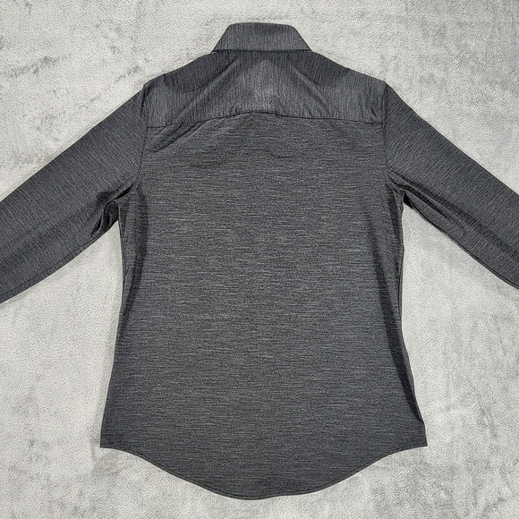 Rhone Shirt Mens Small Gray Commuter Slim Fit Stretch Italian Fabric Dress - Picture 3 of 13